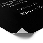 Eenvoudige Bucket List Wedding Vrijgezellenfeest S Poster (Hoek)