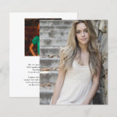 Eenvoudige Budget Afstudeerhoed 2 Foto Afstudeerka (Voorkant / Achterkant)