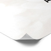 Eenvoudige budget bruiloft foto welkom eucalyptus poster (Hoek)