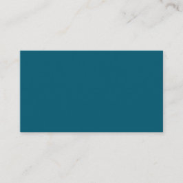 Eenvoudige Budget Effen Kleur Teal  Visitekaartje