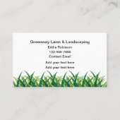 Eenvoudige budget gazon landschapsarchitectuur Vis Visitekaartje (Voorkant)