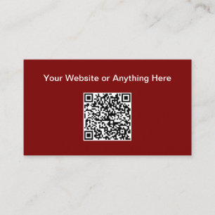 Eenvoudige Budget Kleine Hoeveelheid QR Code Zakel Contactkaartje