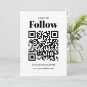 Eenvoudige Budget Scan om QR Code Sociale Media te Aankondiging (Staand voorkant)