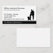 Eenvoudige budget schoonmaakservice visitekaartje (Voorkant / Achterkant)