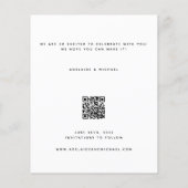 Eenvoudige budgetfoto slaat de datum-QR-code op Flyer (Achterkant)