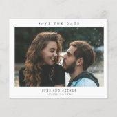 Eenvoudige budgetfoto Weddenschap Save the Date (Voorkant)