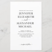 Eenvoudige budgetkalligrafie in één bruiloft (Voorkant)