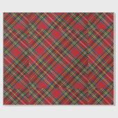 eenvoudige buffel plaid Red Classic Pattern Tartan Cadeaupapier (Vlak)