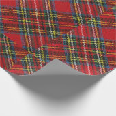 eenvoudige buffel plaid Red Classic Pattern Tartan Cadeaupapier (Hoek)