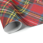 eenvoudige buffel plaid Red Classic Pattern Tartan Cadeaupapier (Rol Hoek)