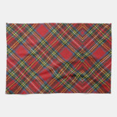 Eenvoudige Buffel Plaid Rode Tartan Schotse Patroo Theedoek (Horizontaal)