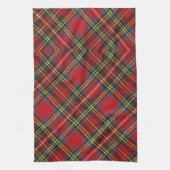 Eenvoudige Buffel Plaid Rode Tartan Schotse Patroo Theedoek (Verticaal)
