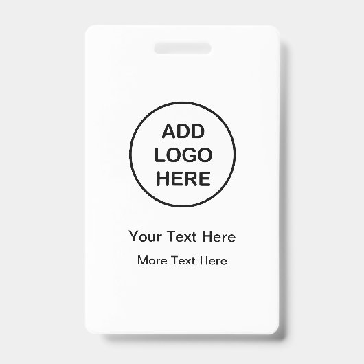 Eenvoudige bulk budget personeel werk naam ID badg Badge (Voorzijde)