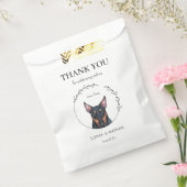 Eenvoudige Bull Terrie Dog Bruiloft Dank u Favor B Bedankzakje (Gezegeld)