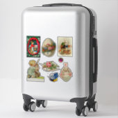 EENVOUDIGE BUNNEN, STROMEN, HONDEN EN EIEREN STICKER (Koffer)