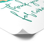 Eenvoudige Bunny Bedankt voor je komst Poster (Hoek)