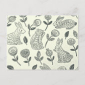 EENVOUDIGE BUNNY BRIEFKAART (Voorkant)