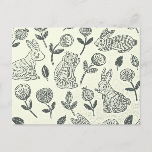 EENVOUDIGE BUNNY BRIEFKAART (Voorkant)