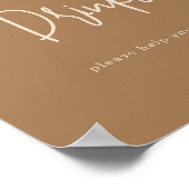 Eenvoudige Bunny-Drinken Poster (Hoek)