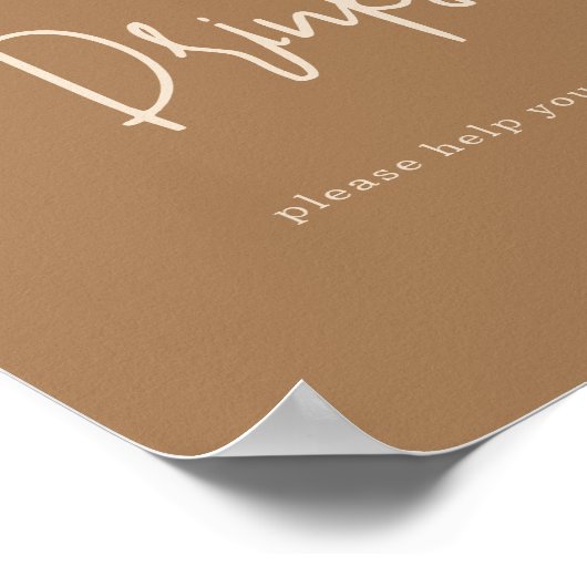 Eenvoudige Bunny-Drinken Poster (Hoek)