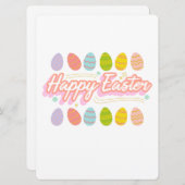 EENVOUDIGE BUNNY FEESTDAGENKAART (Voorkant / Achterkant)