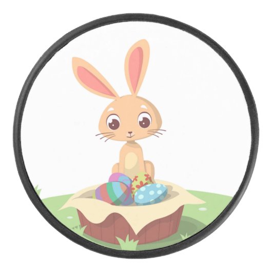 EENVOUDIGE BUNNY HOCKEY PUCK (Voorkant)