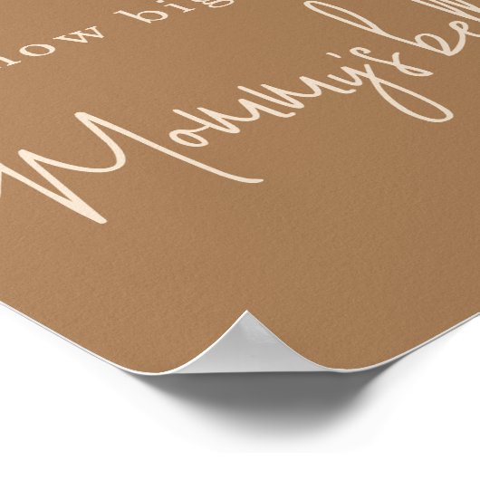 Eenvoudige Bunny Hoe groot is mama's buik Poster (Hoek)