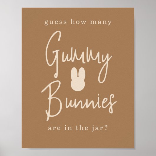 Eenvoudige bunny Hoeveel gummy bunnies Poster (Voorkant)