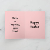 EENVOUDIGE BUNNY-kaart Feestdagen Kaart (Binnen)