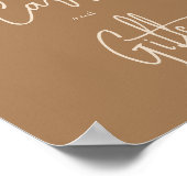 Eenvoudige Bunny-kaarten en cadeaus Poster (Hoek)
