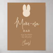Eenvoudige Bunny m-osa bar Poster (Voorkant)