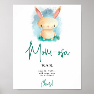 Eenvoudige Bunny m-osa bar Poster