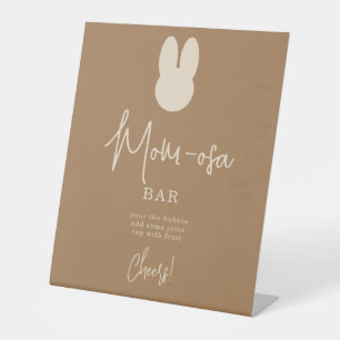 Eenvoudige Bunny m-osa bar Reclamebord Met Voetstuk