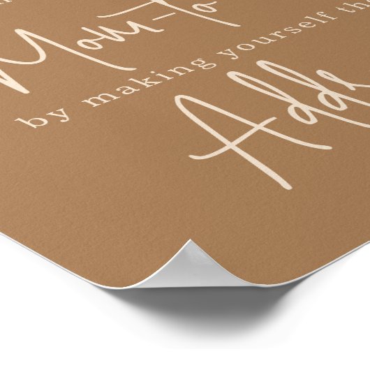 Eenvoudige Bunny Mam om geadresseerde te zijn Poster (Hoek)