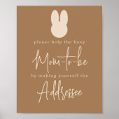 Eenvoudige Bunny Mam om geadresseerde te zijn Poster (Voorkant)
