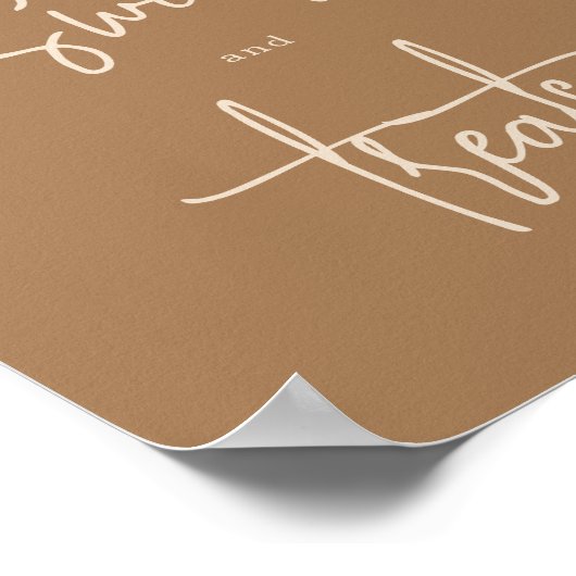 Eenvoudige Bunny Sweets and Trees Poster (Hoek)