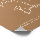 Eenvoudige Bunny zeg niet baby Poster (Hoek)