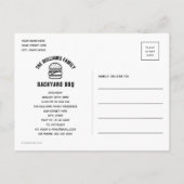 Eenvoudige Burger sparen het Briefkaart van de Dat (Achterkant)