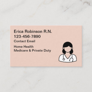 Eenvoudige Business Cards Template voor Verpleegku Visitekaartje