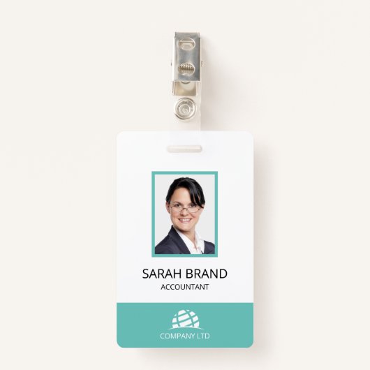 Eenvoudige Business ID-medewerkers Badge (Voorkant met clip)