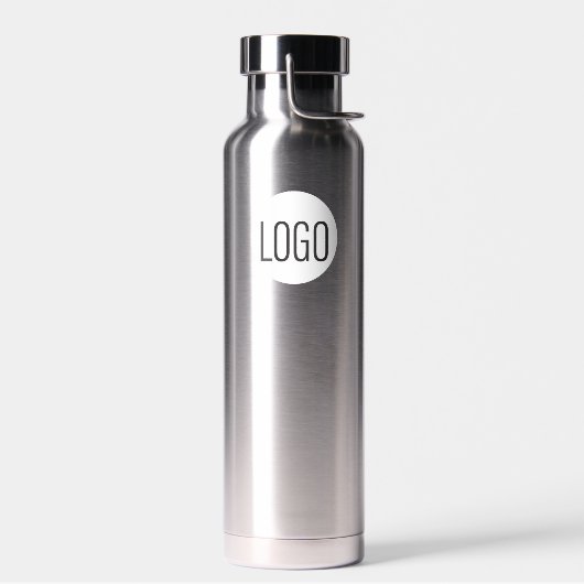 Eenvoudige Business logo Aangepaste QR code websit Waterfles (Links)