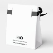 Eenvoudige Business logo Bedankt Aangepaste websit Bedankdoosjes (Achterkant)