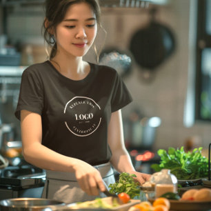 Eenvoudige Business Logo Company Personeel Custom  T-shirt