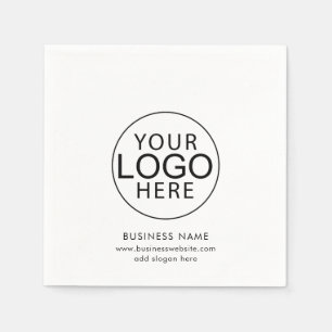 Eenvoudige Business Logo Corporate Events Swag Pap Servet