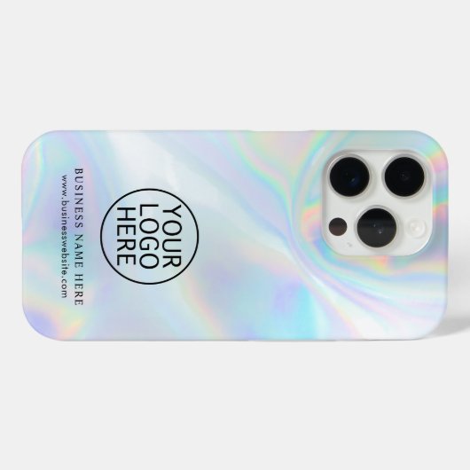 Eenvoudige Business Logo iriserende medewerkers sw Case-Mate iPhone Case (Achterkant (horizontaal))