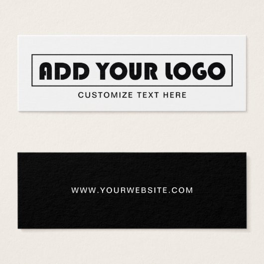 Eenvoudige Business Logo Label Kleding Hang Label Mini Visitekaartjes (Voorkant /achterkant)