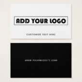 Eenvoudige Business Logo Label Kleding Hang Label Visitekaartje (Voorkant /achterkant)