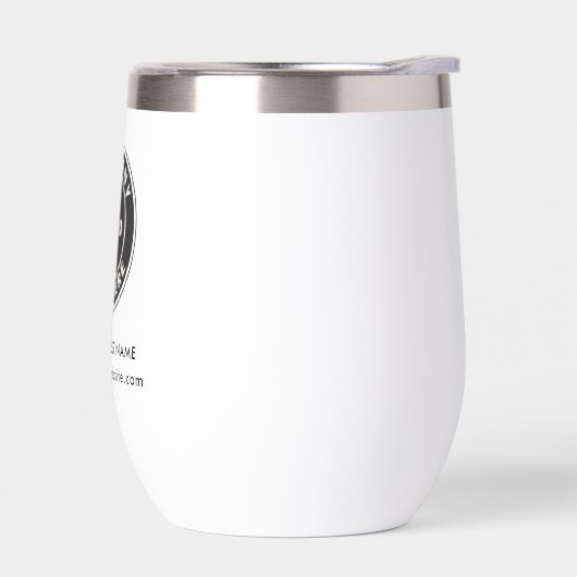 Eenvoudige Business Logo Naam en Website Custom (Links)