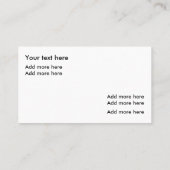 Eenvoudige Business Logo Online Business Card-sjab Visitekaartje (Achterkant)