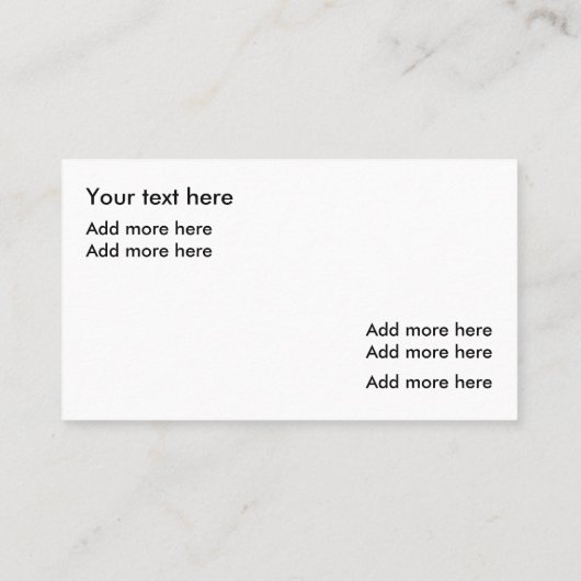 Eenvoudige Business Logo Online Business Card-sjab Visitekaartje (Achterkant)